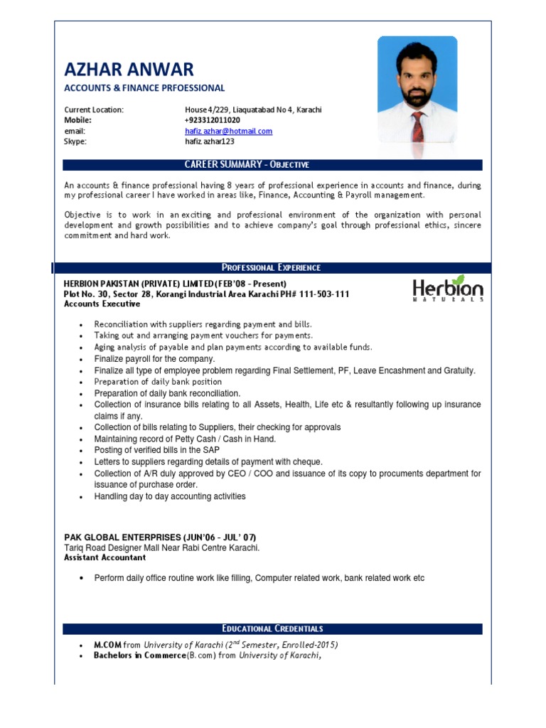 Azhar Resume | PDF | Payments | Business