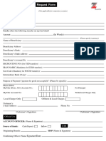 Foreign Funds Transfer Request Form: Address
