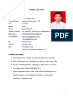 CV Terbaru Agustus 2016 Yaya