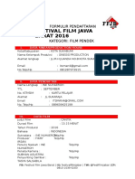 Formulir Pendaftaran Film PendekK