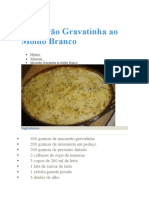 Macarrão Gravatinha Ao Molho Branco