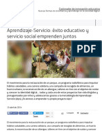 Aprendizaje-Servicio: Éxito Educativo y Servicio Social Emprenden Juntos - Explorador de Innovación
