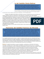 Funciones del satélite Simón Bolívar: acceso a telecomunicaciones e información para Venezuela