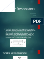 Cavity Resonators: Rohin Joshi C019