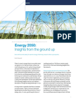 Energy 2050 Insights From The Ground Up