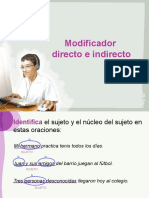 Modificador Directo e Indirecto