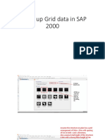 Seting Up Grid Data in SAP 2000