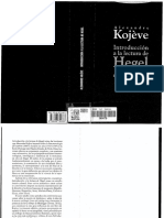 Introduccion A La Lectura de Hegel Kojève PDF