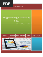 Vba Cheat Sheet Vitals | PDF | Worksheet | Computer Programming