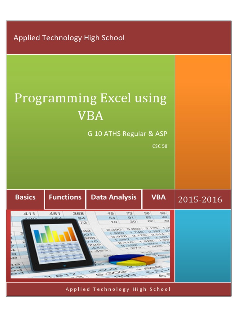 Programming Excel Using VBA V3 | PDF | Microsoft Excel | Spreadsheet