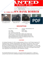 Unknown Bank Robber