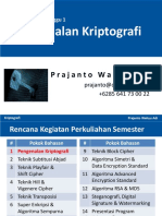 Kriptografi Week 1 - Pengenalan Kriptografi PDF