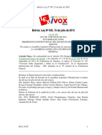 LEY 545. Convenio OIT Sobre Seguridad y Salud en La Construccion