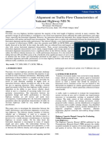 Impact of Horizontal Alignment on Traffic Flow Characteristics of National Highway NH-76
