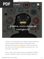 Ritalina e Seu Uso Como Droga Da Inteligência