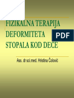 Fizikalna Terapija Deformiteta Stopala Kod Dece