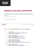 Financial Analysis & Reporting Part II Course I - Oral Version