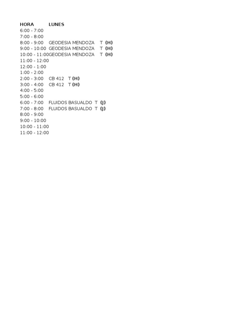 Weekly Class Schedule Overview | PDF | Foreign Language Studies | Home ...