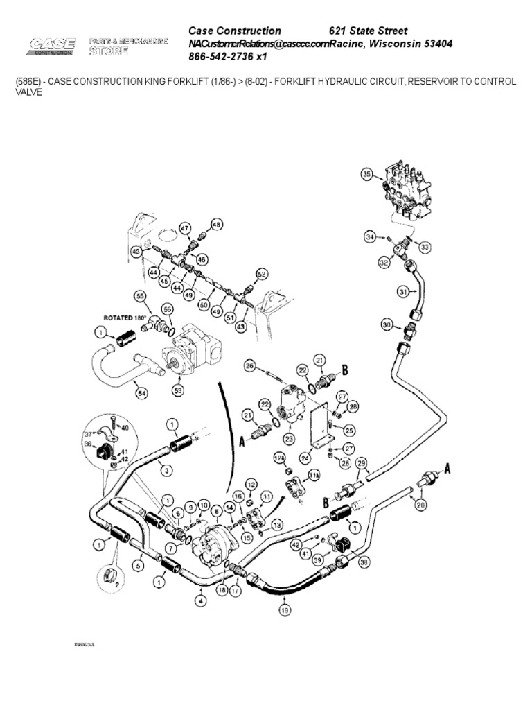 Forklift Hydraulic Circuit2c Reservoir to Control Valve