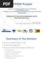 Zimbabwe - Overview of Data Protection Bill - Zimbabwe July 2013 Version 1