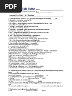 Activate B1+: Units 1 & 2 Revision: Name - Date