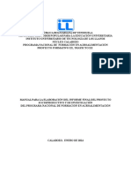 Normas de Elaboración de Proyectos Del Instituto Universitario Tecnológico de Los Llanos