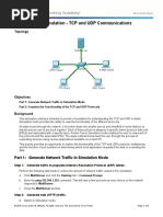 9.3.1.2 Packet Tracer Simulation - Exploration of TCP and UDP Communication