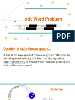 Quadratic Word Problem