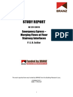 Study Report: Emergency Egress - Merging Flows at Floor Stairway Interfaces