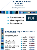 English KLASS 8 Past Tense