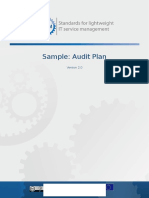 FitSM Sample Audit-Plan v1.0