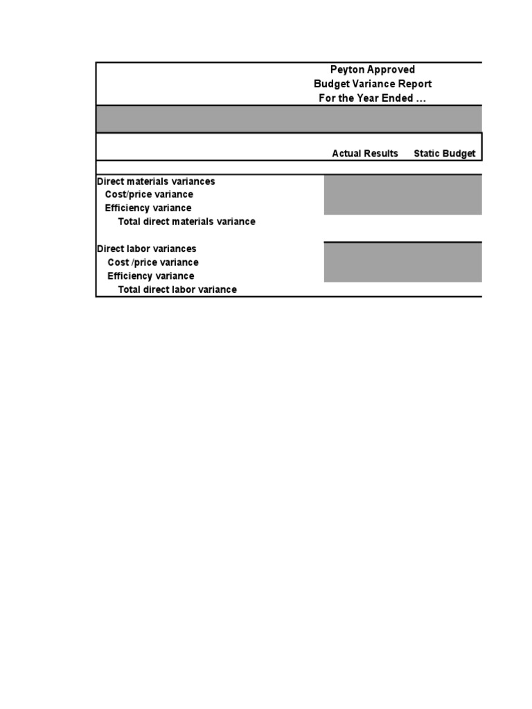 Budget Variance Worksheet | PDF | Finance & Money Management | Law