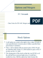 Real Options and Mergers: P.V. Viswanath