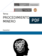 Exposicion Procedimiento Minero 2015