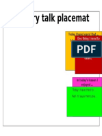 Plenary Talk Placemat