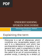 Understanding Spoken Discourse - D.tuscanu