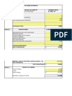 Business Start-Up Needs: Section A Assets in Place at Start-Up Estimated Value at Start-Up