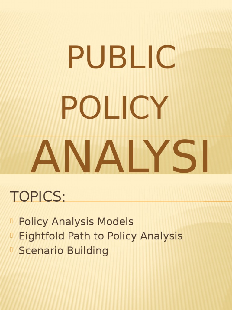 Models of Public Policy Analysis | PDF | Policy | Game Theory