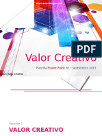 Ejemplo Power Point 30 - 2003 - Valor Creativo