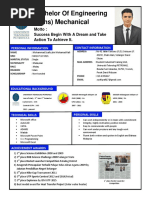 Engineering: Bachelor of Engineering (Hons) Mechanical