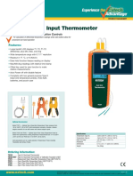 Type K/J Dual Input Thermometer: Dual Inputs and Side-Button Controls