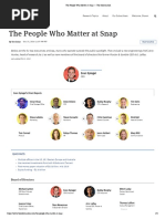 The People Who Matter at Snap — the Information