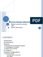 Electron Devices: Bipolar Junction Transistor (BJT) by K.N. Bharadwaj