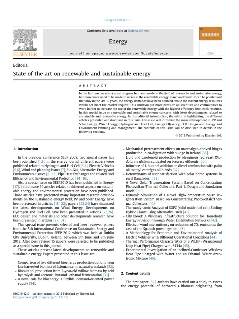 Advances in Renewable Energy Research | PDF | Renewable Energy ...
