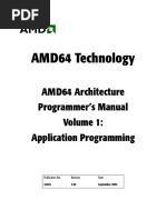 Amd x64 Architecture Volume 1