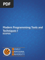 Dcap501 Modern Programming Tools and Techniques I PDF