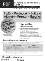 Download CURSOS IDIOMAS UNIVERSIDAD PEDAGGICA NACIONAL by Juana  Saldarriaga SN33179566 doc pdf