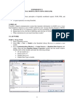 EEM496 Communication Systems Laboratory - Experiment 5 - Digital Modulation Using Simulink