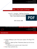 Hack - Lu 2005 - The Crypto Challenge: Claus R. F. Overbeck - Redteam Pentesting Claus - Overbeck@Redteam-Pentesting - de