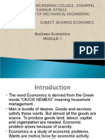 BBA Introduction To Business Economics and Fundamental Concepts